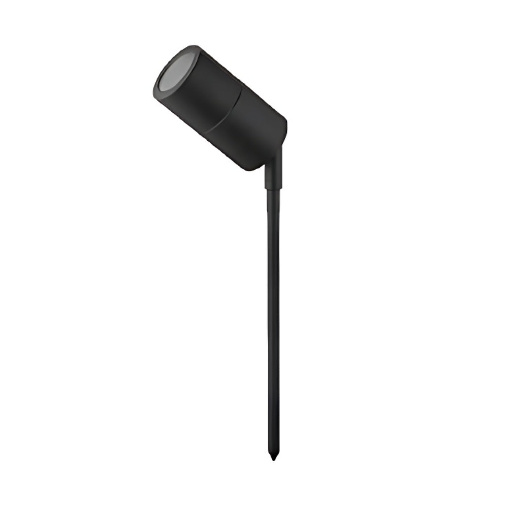 Black outdoor lamp on a white background